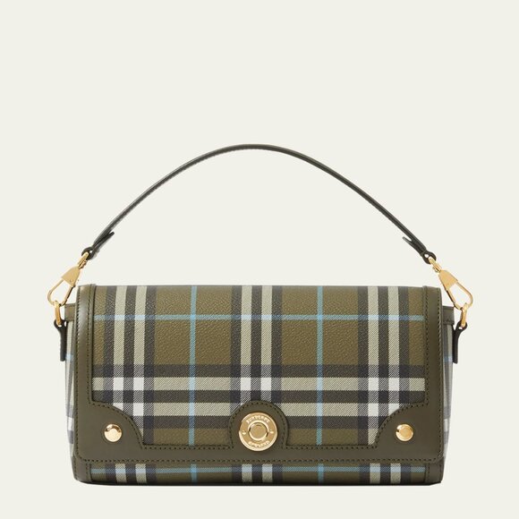 NEW Burberry Small Note Checked Shoulder Bag Purse - Picture 1 of 15